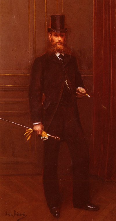 Ritratto di un uomo elegante (ritratto di un dandy) da Jean Beraud